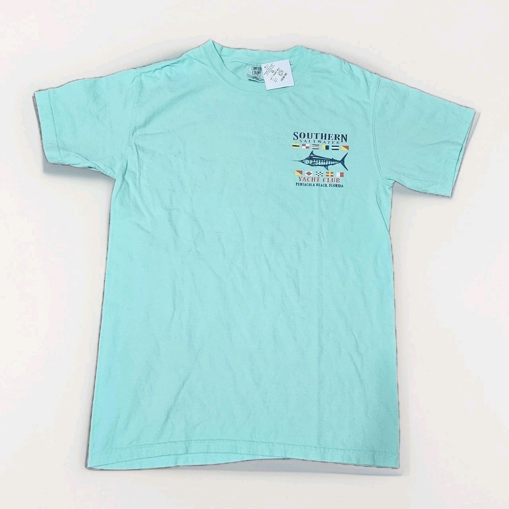 Comfort Colors Hilton Head South Carolina T-Shirt Seafoam Green Small Pineapple